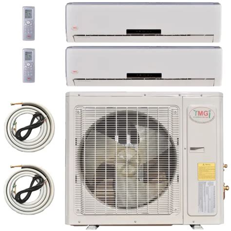 Ymgi Mini Split Air Conditioner Heat Pump Ductless 2 Zone 9000 12000