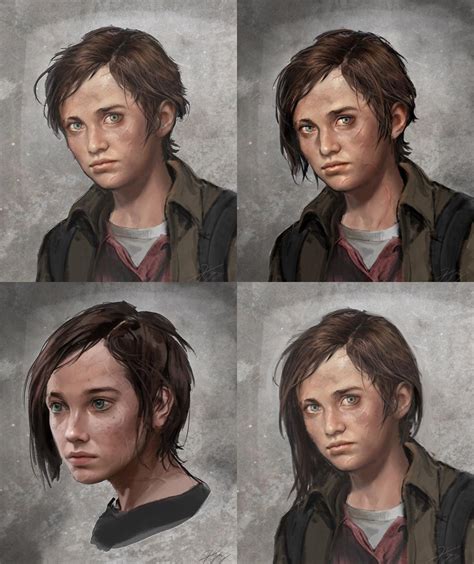 Ellie Portraits Art The Last Of Us Part Ii Art Gallery The Last Of