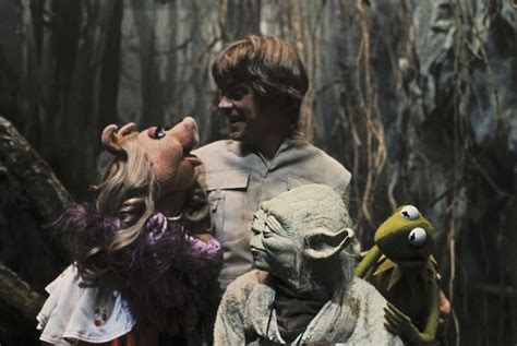 When Kermit Met Yoda The Muppets On Set Of The Empire Strikes Back