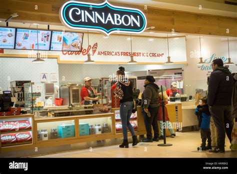 A Cinnabon Store In The Queens Center Mall In The Borough Of Queens In New York On Sunday