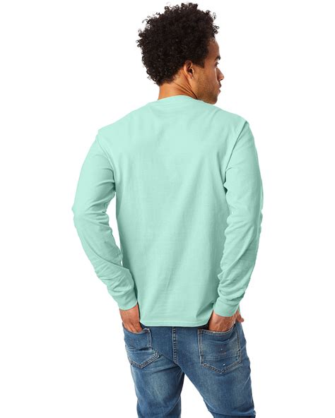 Hanes Adult Authentic T Long Sleeve T Shirt Alphabroder