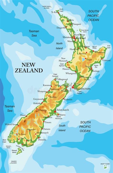 Carte De La Nouvelle Zélande Voyage Carte Plan