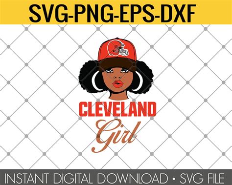 Cleveland Browns Girl SvgBrowns Girl SvgBrowns Logo Svg Etsy