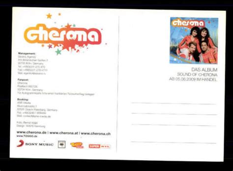 cherona autogrammkarte original signiert bc 95940 ebay
