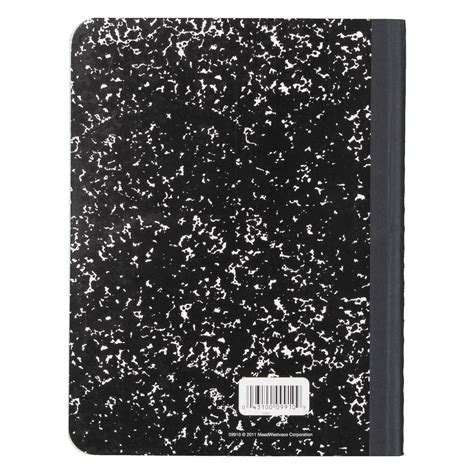 Mead Composition Book Wide Ruled 100 Sheets Black Marble 72936