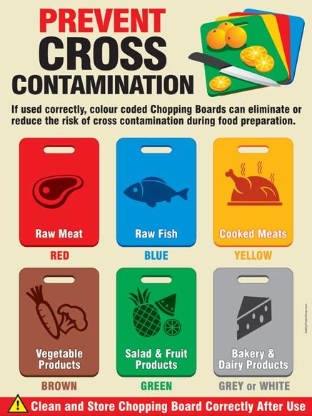 Prevent Cross Contamination Safety Poster Shop