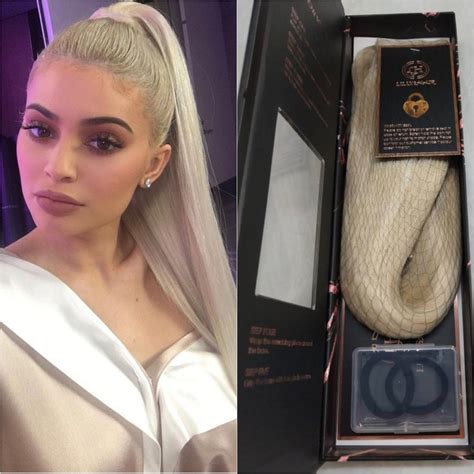 Kylie Jenner Inspired Platinum Blonde Clip In Remy Human Hair Etsy