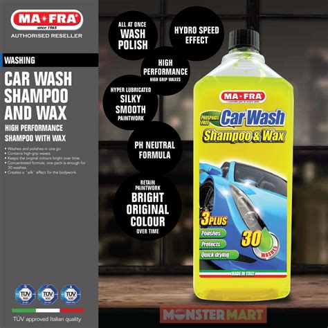 Mafra Car Wash Shampoo And Wax L Ph Neutral Hyper Lubricated Hydro