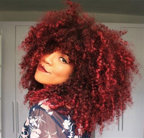 Dyed Natural Hair Dyed Hair All Natural Hair Products Bushy Hair Red Hair Extensions