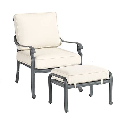 Complement your outdoor chair with the adirondack sling ottoman from telescope casual furniture. Maison Lounge Chair & Ottoman with Cushions | Lounge chair ...