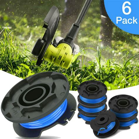 4 pack of twisted copolymer nylon resin and synthetic trimmer/edger line. 6Pack String Trimmer Replacement Spool Line Weed Eater ...