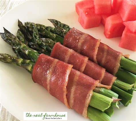 Juicy Salty Turkey Bacon Wrapped Asparagus