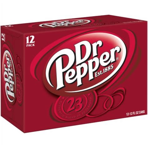 Dr Pepper Soda Cans 12 Pk 12 Fl Oz Fred Meyer
