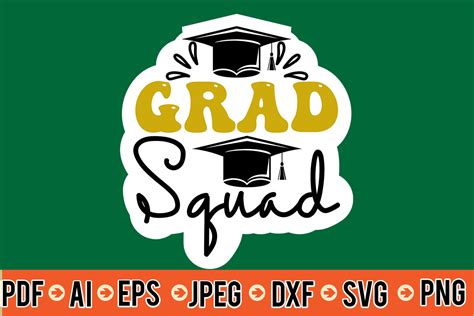 Grad Squad Svg Graphic By Dreams Store · Creative Fabrica