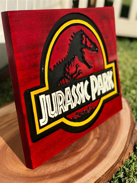 Jurassic Park Sign Etsy