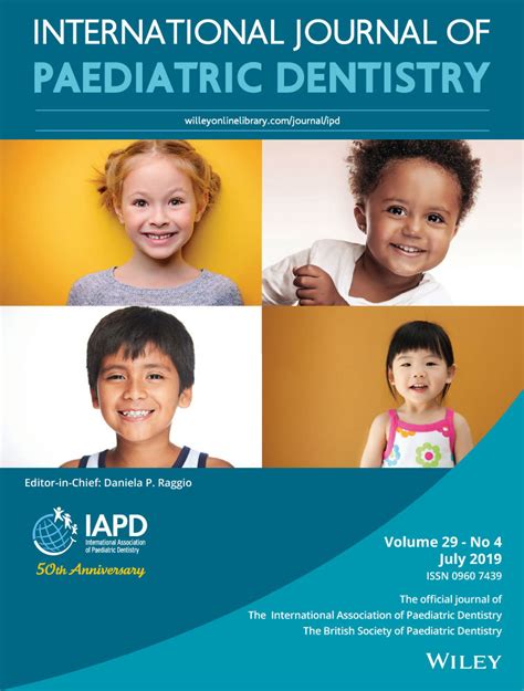 International Journal Of Paediatric Dentistry List Of Issues Wiley