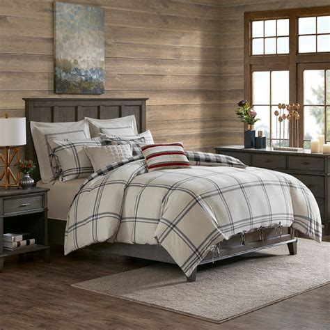 These comforter sets queen are ideal interior decor items. Queen Willow Oak Reversible Cotton Comforter Set ...