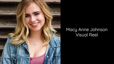 Macy Anne Johnson Visual Reel 2019 Youtube