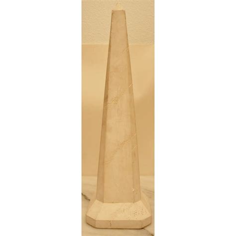 Plaster Faux Limestone Obelisk Chairish