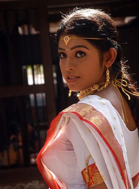 Stunning Stars Prathista In Hot White Saree