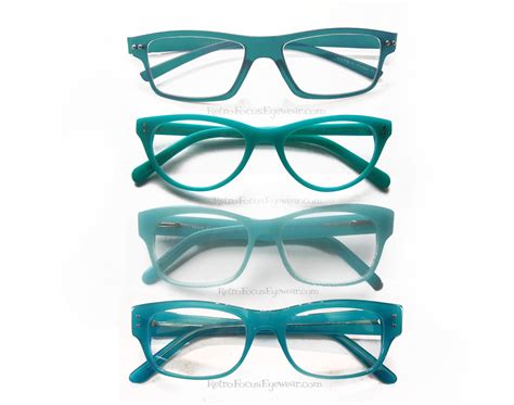 All About Aqua And Turquoise Eyewear Trending For 2014 Optical Quality Acetate Reading Glasses