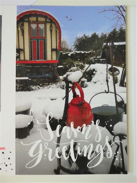 2 X Gypsy Caravan Christmas Cards Xmas Greetings Vardo Romany