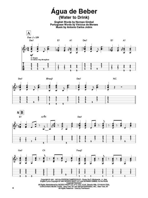 Guitar Play Along Volume 105 Latin Partition Jazz