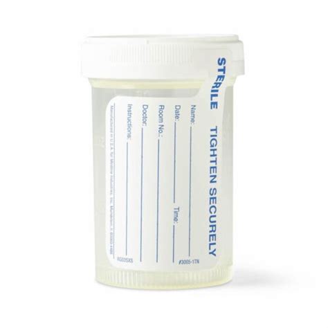Urine Specimen Container 90ml3oz Sterile Cat 289 Dynd30362 Labdx Inc