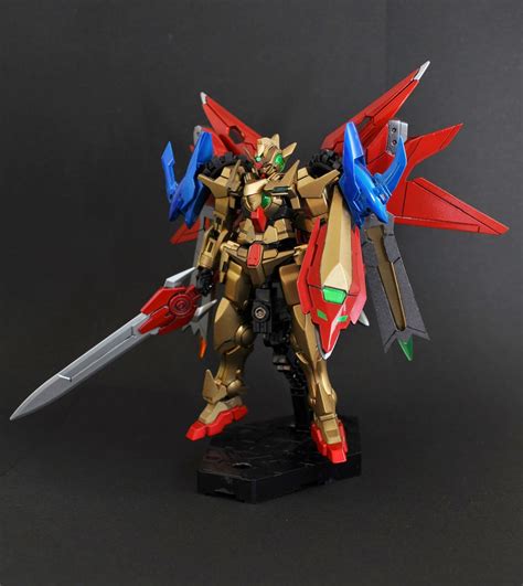 Custom Build Hgbf 1144 Gundam Amazing Exia Golden Dragon