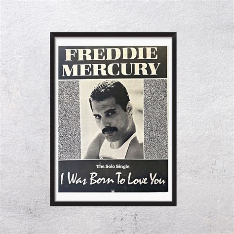 Freddie Mercury I Was Born To Love You 1986 Melody Original Etsy