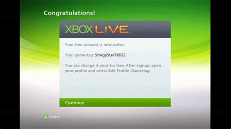 Setup Xbox Live Account Youtube