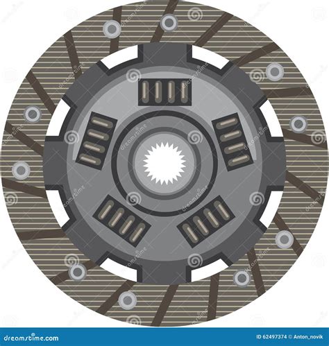 Clutch Disc Vector Stock Vector Illustration Of Metallic 62497374
