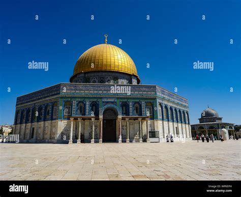 Israel Jerusalem Islamic Golden Dome Mosquee Stock Photo Alamy