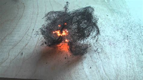 Iron Set On Fire By A Match Burn Steel Wool Youtube