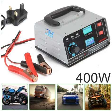 400w 12v24v Automatic Car Battery Charger Smart Pulse Repair Trickle