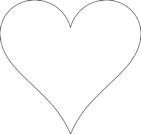6 Plantillas De Corazón Para Imprimir Gratis Heart Shapes Template