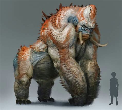 Gorila Criatura Monster Concept Art Fantasy Creatures Art Creature