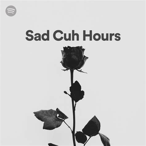Sad Cuh Hours 🥀 Spotify Playlist