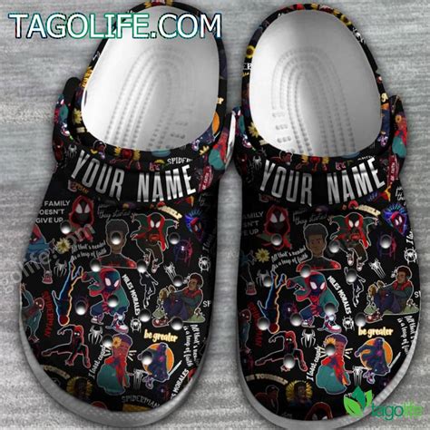 Spider Man Miles Morales Personalized Crocs Clogs Tagolife