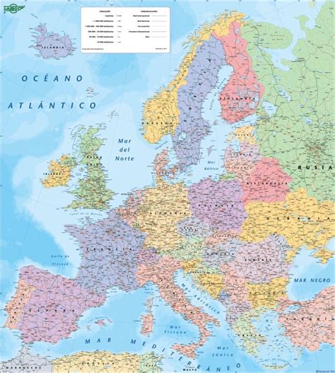 Mapa Europa Politico Mapas Murales De España Y El Mundo