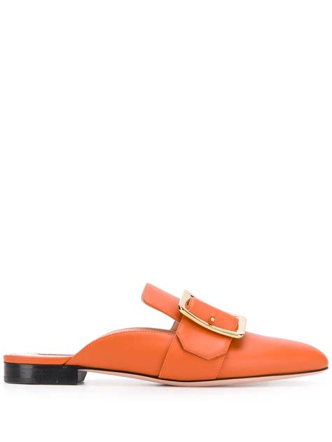 Bally Janesse Mules In 2021 Mules Shoes Flat Mules Leather Shoes Woman