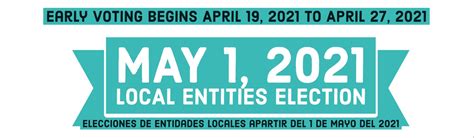 May 1 2021 Local Entities Election Hidalgo County Tx Official Website