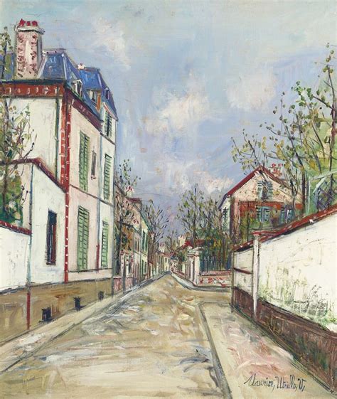 Suburb Street Maurice Utrillo 1883 1955 Painting Reproductions