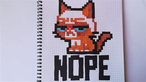 Pixel Art Cat Meme Nope Youtube