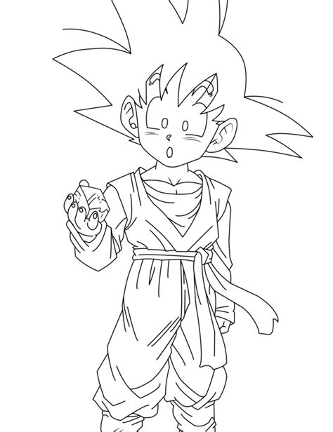 Most characters have similar constructed faces. Dragon Ball Z Goku Drawing at GetDrawings | Free download