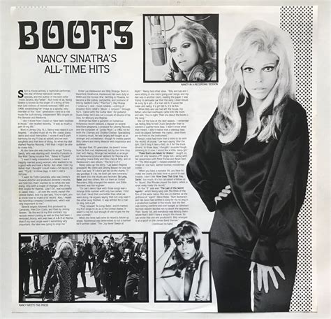 nancy sinatra boots nancy sinatra s all time hits 1986 vinyl lp w insert ebay