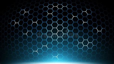 Blue Abstract Hexagon Technology Backgroundfuturistic Hexagon Pattern