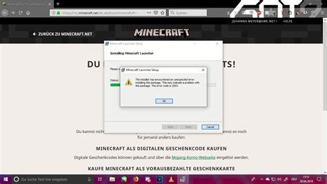 From the description provided, i understand that the windows installer crashes while installing app with the error code 2503 and 2502 after you made. Error Code 2503 2502 if I want to install Minecraft ...