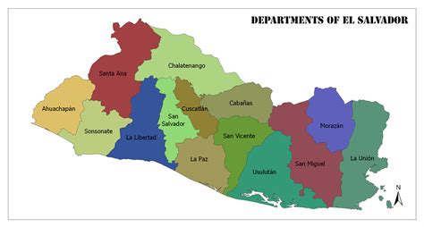 El Salvador Departments Mappr