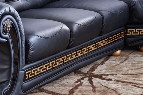 After 35 years at the forefront of luxury fashion, versace home barely needs an introduction. Versace Cleopatra Black Italian Top Grain Leather Right ...